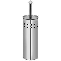 Toilet cleaning set,  metalic., grey.