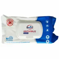 Անձեռոցիկ խոնավ հակաբակտերիալ, 80 հատ