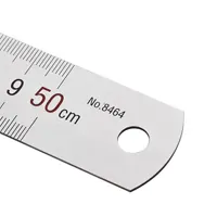 Ruler stainless, 50cm / 20 inches