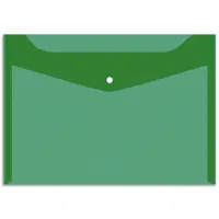 Button-type file, A4, transparent, green