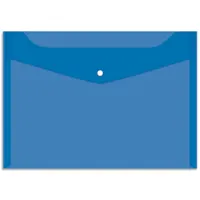 Button-type file, A4, transparent, blue