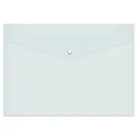 Button-type file, A4, transparent, colorless