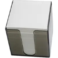 Бумага для записей в прозрачной подставке, 90мм х 90мм, 450 отдельных листков, белого цвета