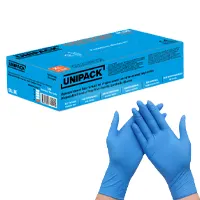 Vinil - Nitrile blend gloves disposable, powder free, non-sterile 100 pcs, blue, L - size