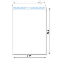 Envelope for A4 papers, peal & seal (230 x  325 mm), white