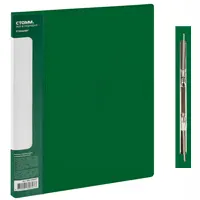 Folder with spring binder A4, 700 microns, green