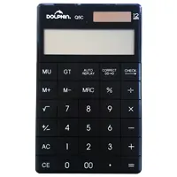 Калькулятор настольный Dolphin Q5C, 12 разрядный, средний размер, (9см*16см), черный
