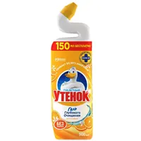 Чистящее средство для унитаза, бактерицидное, 900 мл, Гель глубокого очищения, цитрус.