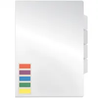 Corner file A4, transparent, 150 mkm, 3 sections, colorless.