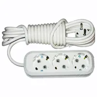 Удлинитель 3 местный, с прочным 3-х метровым кабелем,  16A, 250V