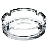 Пепельница керамическая, черная, диаметр 10 см, с местом для 4-х сигарет