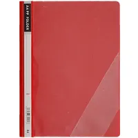 Скоросшиватель пластиковый, с кармашком, формат А4, красный
