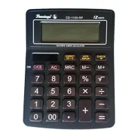 Калькулятор настольный CD 1105-12, 12 разрядный, среднего размера, 2 источника питания (9см*12см)