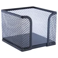 Подставка сетчатая для письменных принадлежностй, и бумаг для записей, металлическая, черная