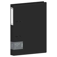 2 "O" type plastic ring binder, A4, "Soft Touch", 4cm, black